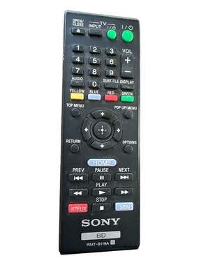 Sony RMT-B119A Blu-ray Disc Player Remote Control